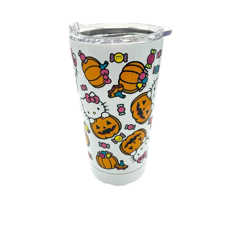 Hello Kitty Halloween Tumbler – Double-Wall Insulated Cup – Cute - Coffee